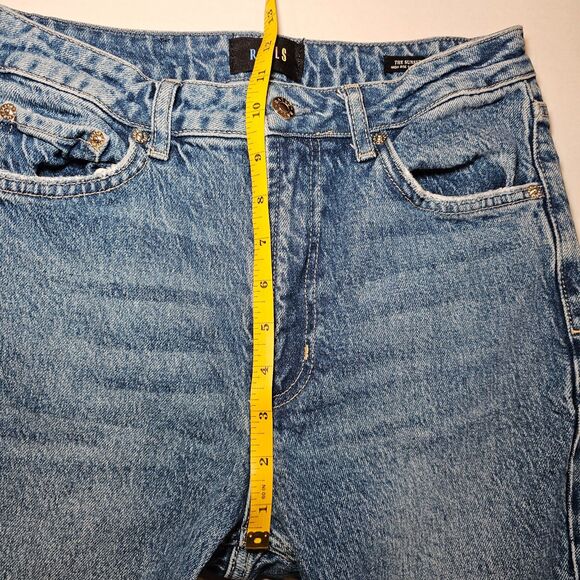 Rails The Sunset Jeans Sz 27 High Rise Ankle Flare Slim Fit Medium Wash Denim - Picture 11 of 13